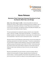 News Release Remmers Paint Featuring Celanese Emulsion to ...