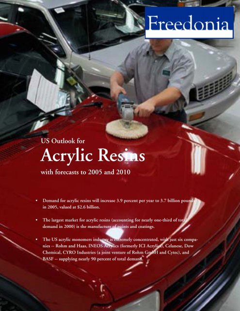 Acrylic Resins - The Freedonia Group