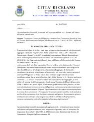 Diffida ad adempiere aggregato edilizio n. 41 - Comune di Celano