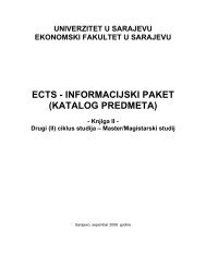 ECTS - INFORMACIJSKI PAKET