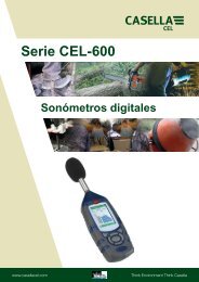 Serie CEL-600 Sonómetros digitales - Casella Measurement