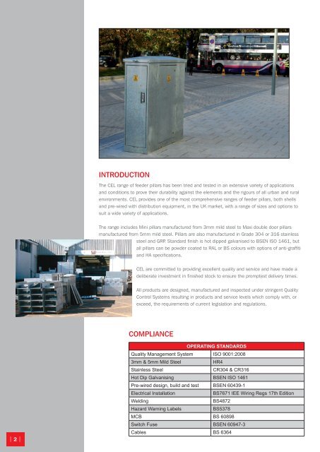 CEL | Feeder Pillars | Distribution Pillars - Charles Endirect Ltd