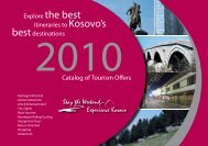 Catalog of Tourism Offers - Kosovo Guide