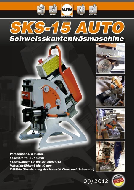 Produktflyer SKS-15 Auto mit mobilem Hubtisch XT - Alfra