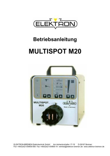 MULTISPOT M20 - ELEKTRON Bremen