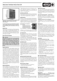Stationärer Ventilator-Heizer Serie SH - Helios Select Ventilator ...