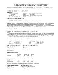 material safety data sheet: magnesium phosphide - Logbook Creator