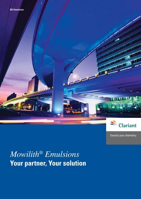 Mowilith® Emulsions - Emulsions - Clariant