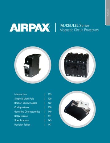 IAL/CEL/LEL Series Magnetic Circuit Protectors - Airpax - Sensata