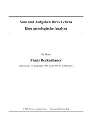 Sinn und Aufgaben Ihres Lebens Eine astrologische Analyse