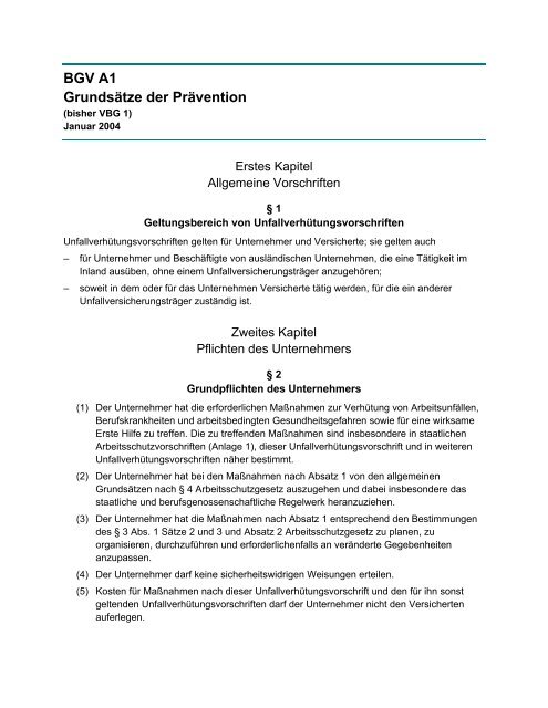 BGV A1 (als pdf) - EASY-LIFT GmbH