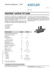 Datenblatt, Typ 5108A - Kistler