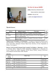 Yrd. Doç. Dr. Şennur SEZGİN - PAMUKKALE ÜNİVERSİTESİ ...