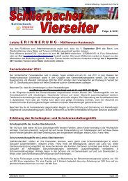 Vierseiter 06/2011 - Gemeinde Schlierbach