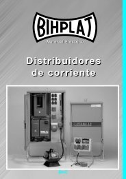 Distribuidores de corriente para obras. - BIHPLAT Material Eléctrico