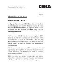 Neustart bei CEKA - CEKA-Büromöbelwerke C. Krause & Sohn ...