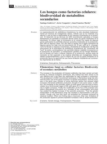 Los hongos como factorías celulares: biodiversidad de metabolitos ...