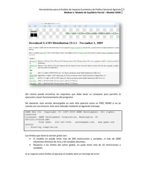 MÓDULO V Modelos de Equilibrio Parcial - Oficina de Tratados ...