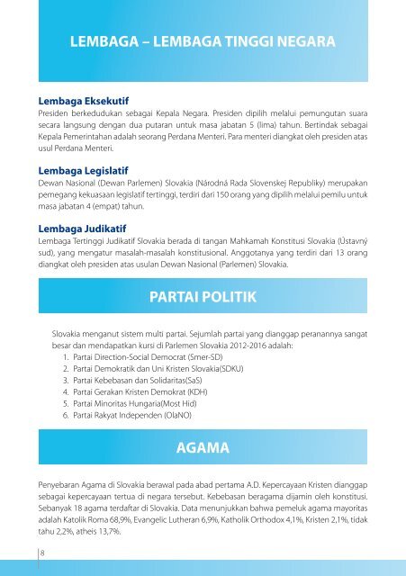 SLOVAKIA SELAYANG PANDANG - Indonesia