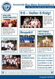 10 - Tennisclub Blau-Weiss Remscheid