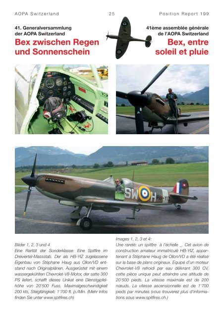 POSITION REPORT No. 199 - AOPA Switzerland