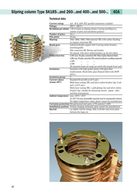 Alfo slipring columns