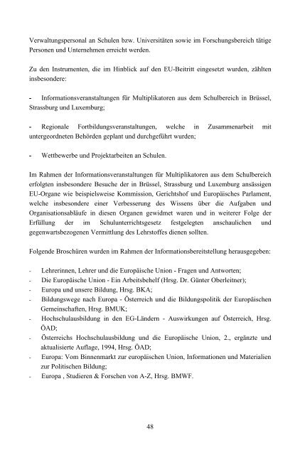 Die Österreichische Informationskampagne zum EU-Beitritt