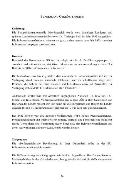 Die Österreichische Informationskampagne zum EU-Beitritt