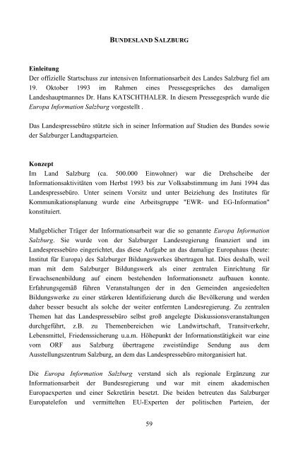 Die Österreichische Informationskampagne zum EU-Beitritt