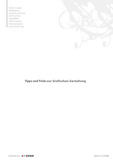 Tipps Und Tricks Zur Grafischen Gestaltung Cewe Fotobuch