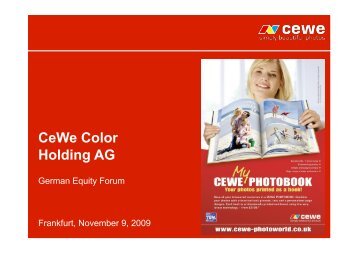 CeWe Color Holding AG - Deutsches Eigenkapitalforum