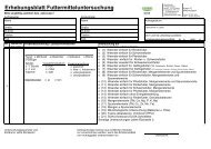 Erhebungsblatt Futtermitteluntersuchung - CEWE