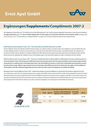 Weaverschiene - EAW