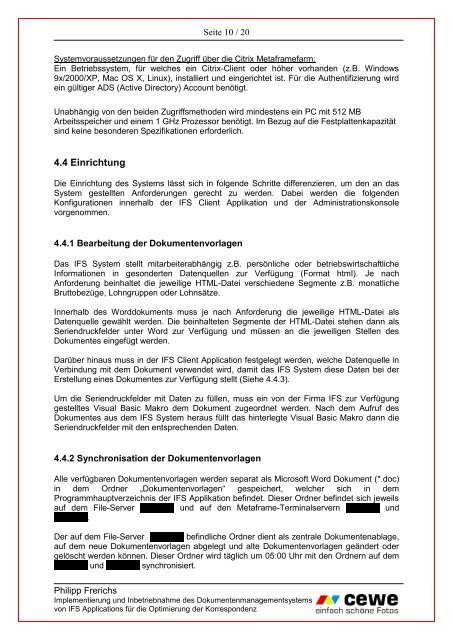 Benutzerhandbuch Dokumentenmanagement