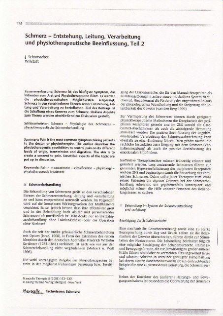 JS-Schmerzphysiologie-2-mt-2001 - Weiterbildungsträger Manuelle ...
