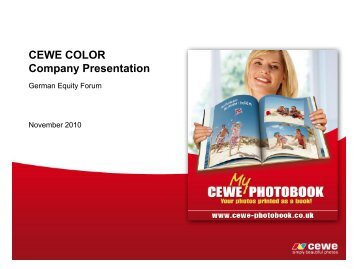 CEWE COLOR Holding AG - Deutsches Eigenkapitalforum