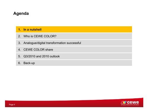 CEWE COLOR Holding AG - Deutsches Eigenkapitalforum