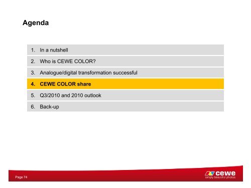 CEWE COLOR Holding AG - Deutsches Eigenkapitalforum