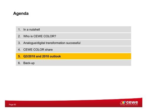 CEWE COLOR Holding AG - Deutsches Eigenkapitalforum