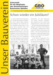 Das aktuelle Thema - bauverein-opladen.de