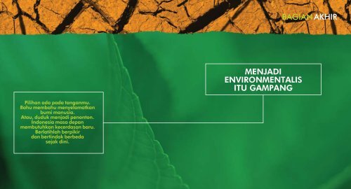 Menjadi Environmentalis Itu Gampang - Evolusi Alam