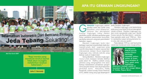 Menjadi Environmentalis Itu Gampang - Evolusi Alam