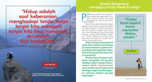 Menjadi Environmentalis Itu Gampang - Evolusi Alam