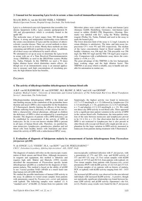 Klinische (bio)chemie en methodologie - NVKC