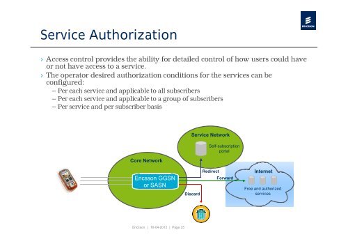 Integrated Policy Control & Charging Architecture for Mobile ...