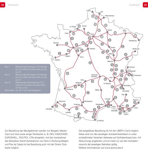 22 23 Frankreich Frankreich Zur Bezahlung der Mautgeb