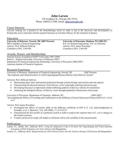 Research /Process Chemical Engineer - Chemical Engineering ...