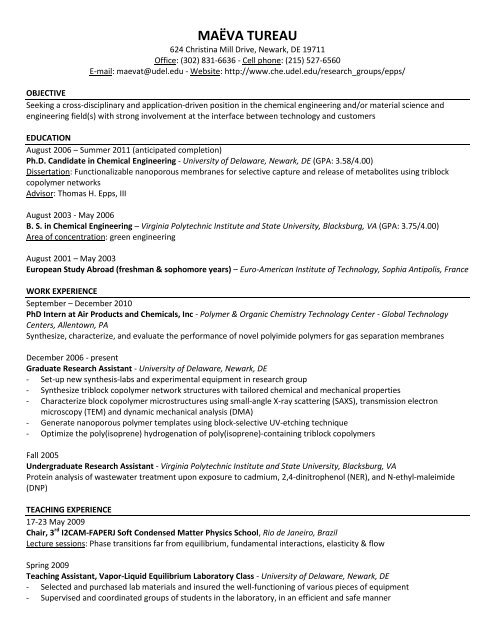 Research /Process Chemical Engineer - Chemical Engineering ...