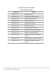 Chemistry - Research @ VTU