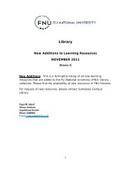 Library - Fiji National University